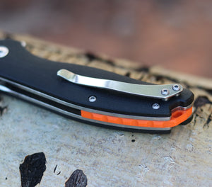 Handmade Folding Pocket Knife, D2 Stainless Steel Knife